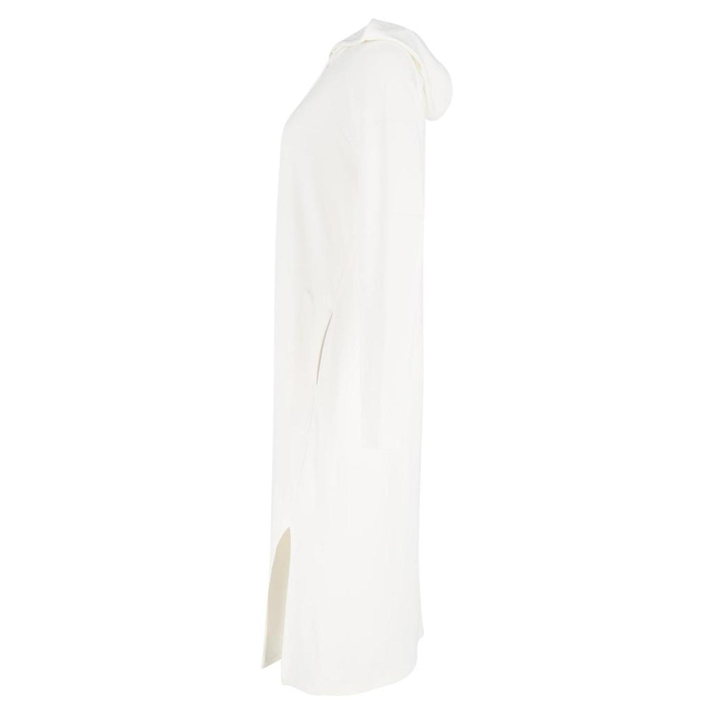 Leisure Veruska Midi Hooded Dress in White Cotton