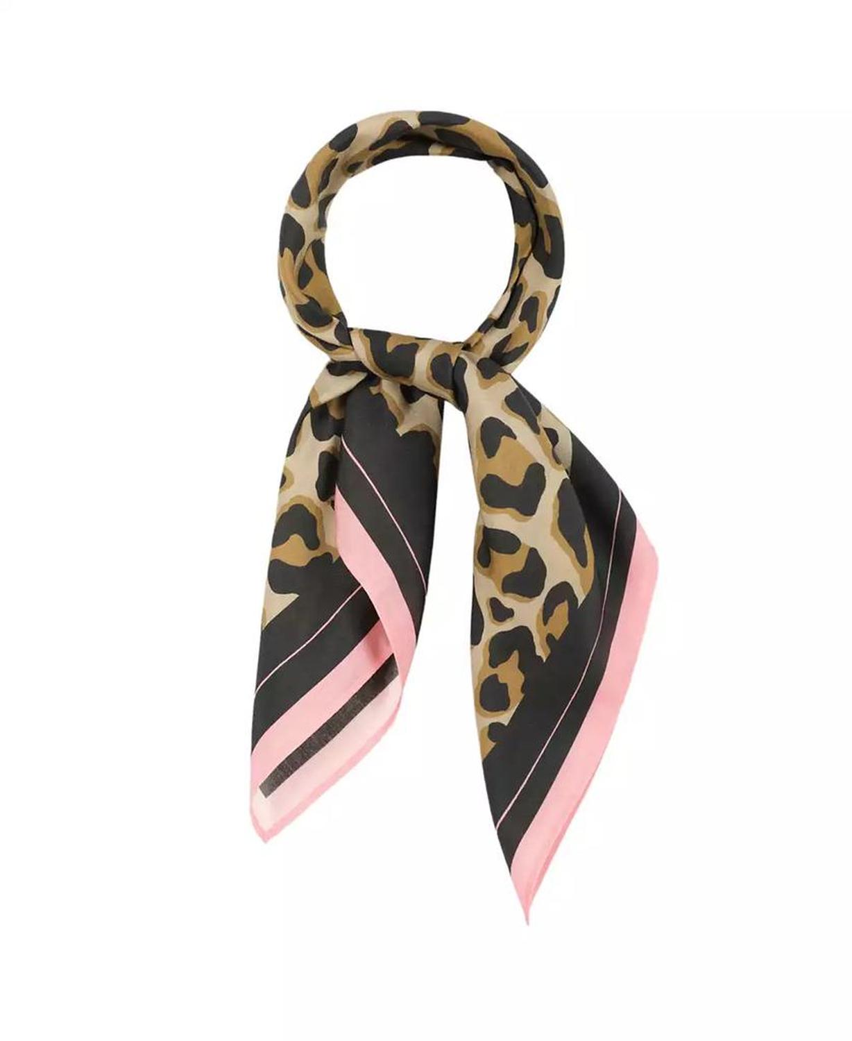 Women's Cheetah Print Square Bandana