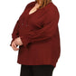 Plus Size Solid Raglan Peasant Tunic