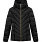 Michael Michael Kors Women's Black Chevron Quilted Short Packable Jacket Coat