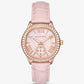 Sage Pavé Rose Gold-Tone and Crocodile Embossed Leather Watch