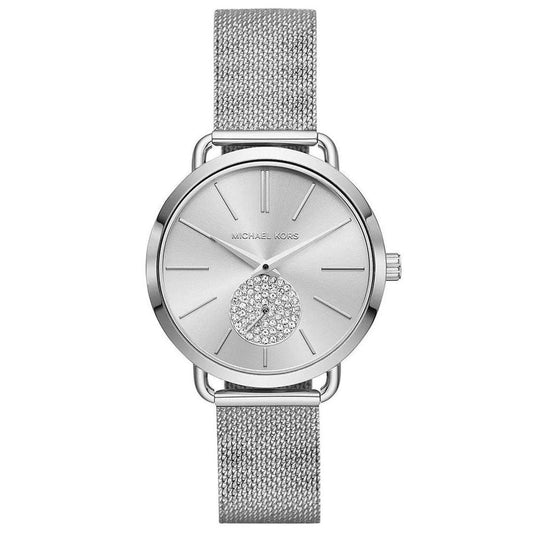 Michael Kors Portia MK3843 Women's Silver-Tone Quartz 37mm Watch