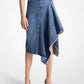 Denim Cascade Skirt