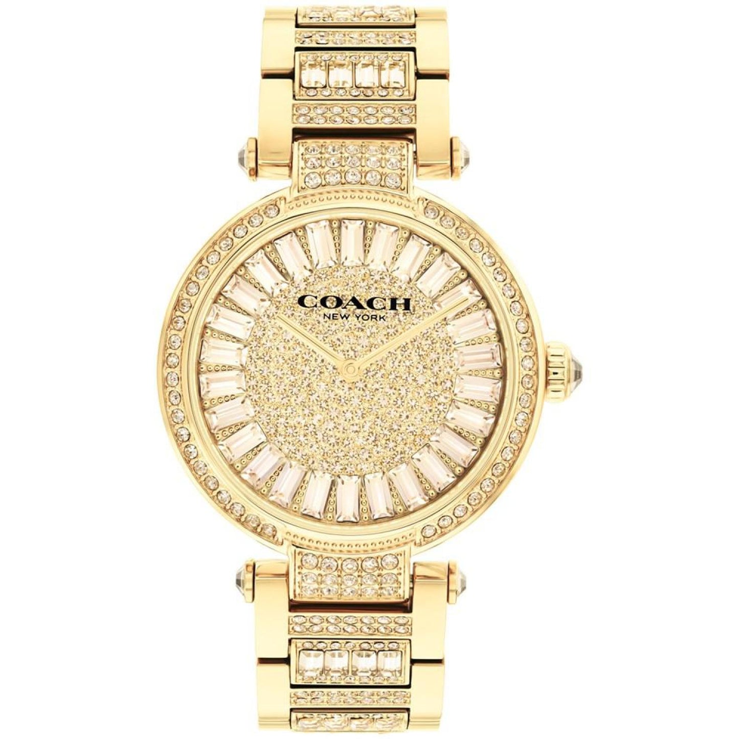 Women's Cary Gold-Tone Stainless Steel Crystal Watch 34mm