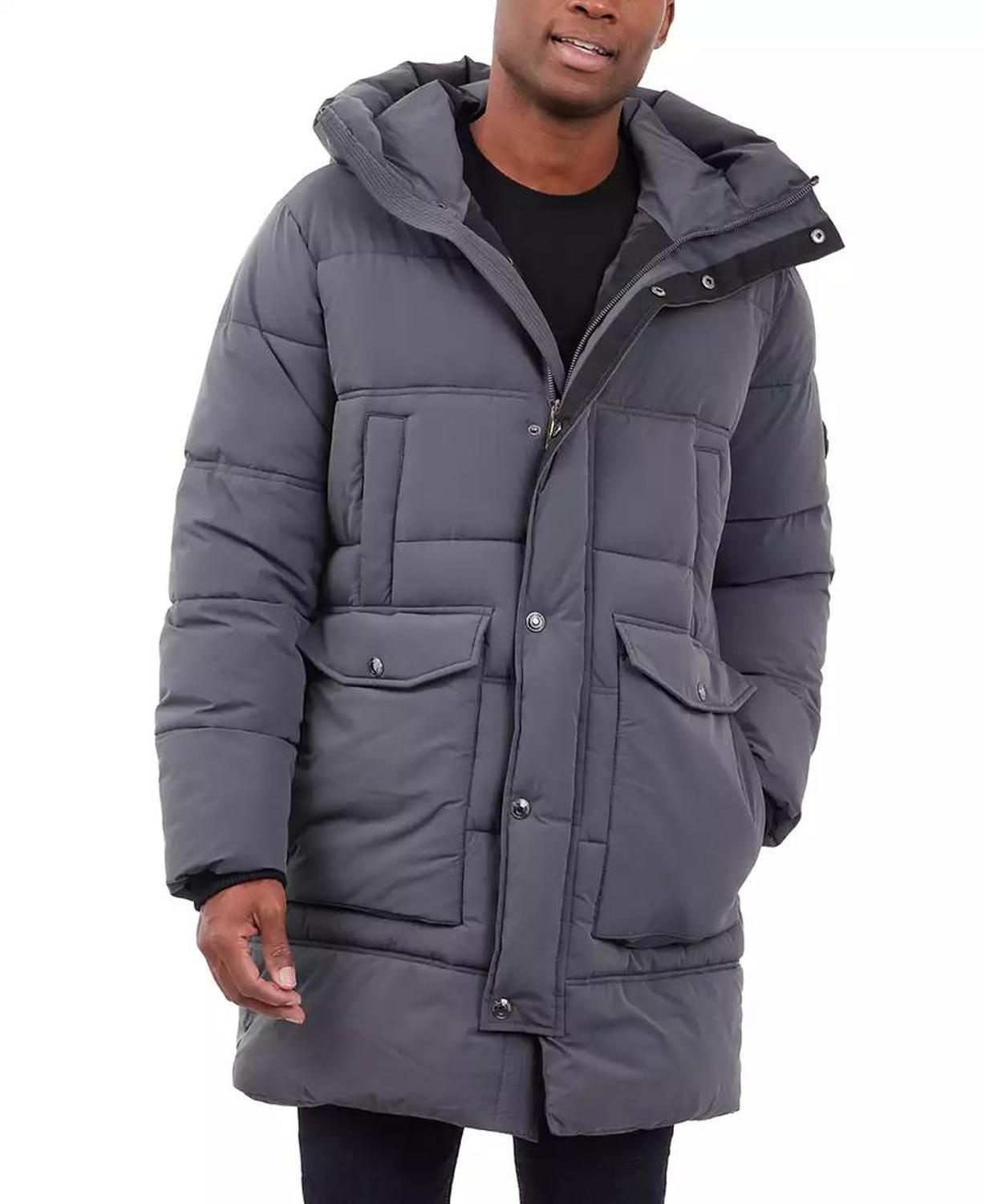 Men's Heavyweight Hooded Long Puffer Coat