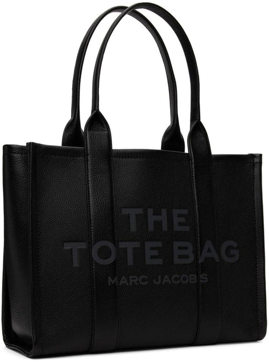 Black 'The Leather Large' Tote