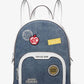 Jaycee Medium Embellished Denim Backpack