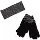 MICHAEL Women's Studded Gloves & Headband Set