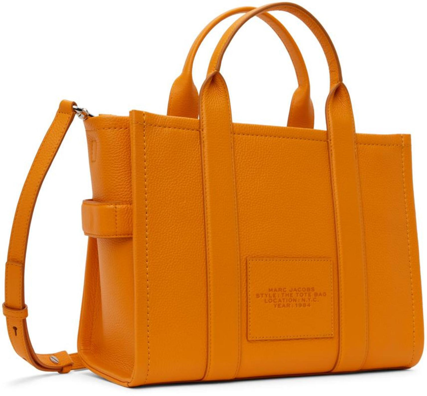 Orange 'The Leather Medium' Tote