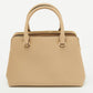 Beige Leather Small Idina Satchel