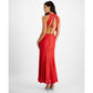 Women's Sunset Geo-Lace Halter Maxi Dress