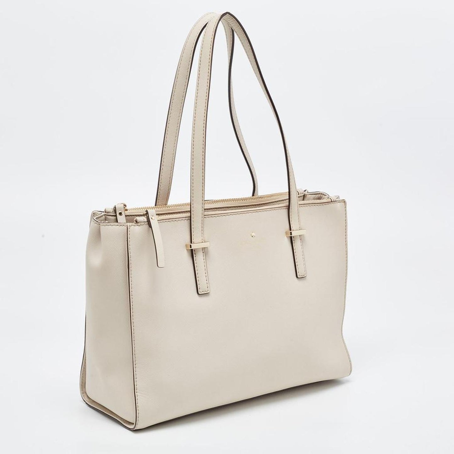 Kate Spade Light Beige Leather Cedar Street Jensen Tote