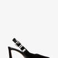 Darrington Crackled Patent Leather Slingback Pump