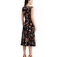 Floral Twist-Front Stretch Jersey Dress