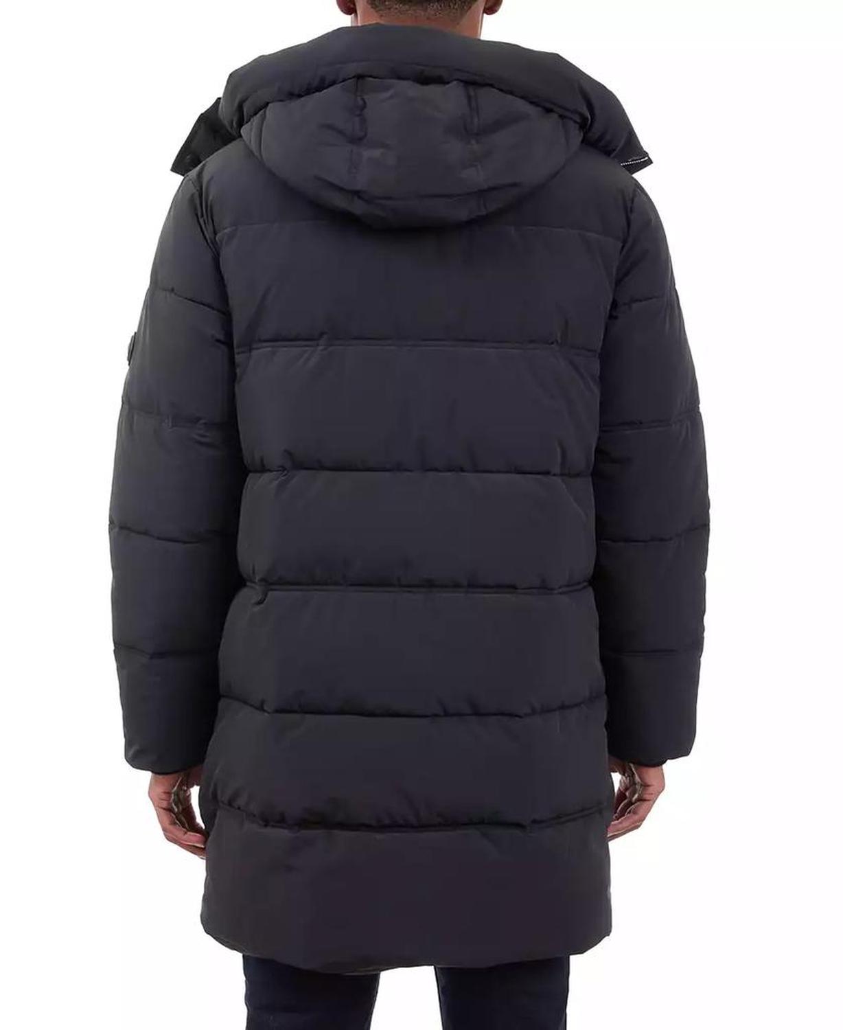 Men's Heavyweight Hooded Long Puffer Coat