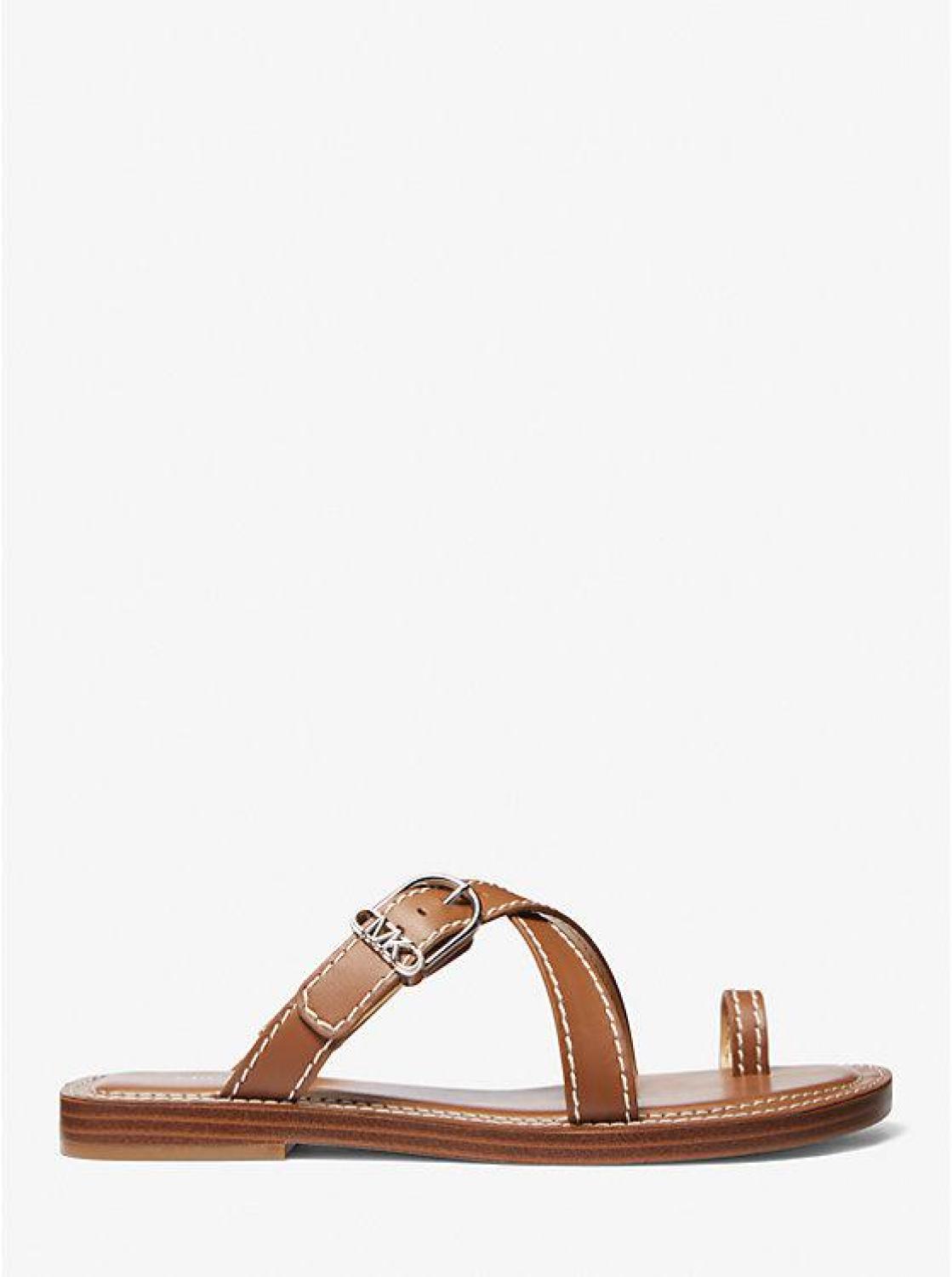 Ashton Leather Flat Sandal