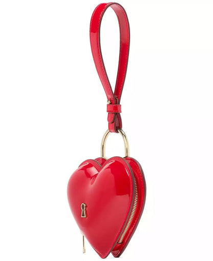 Key to My Heart Patent Wristlet