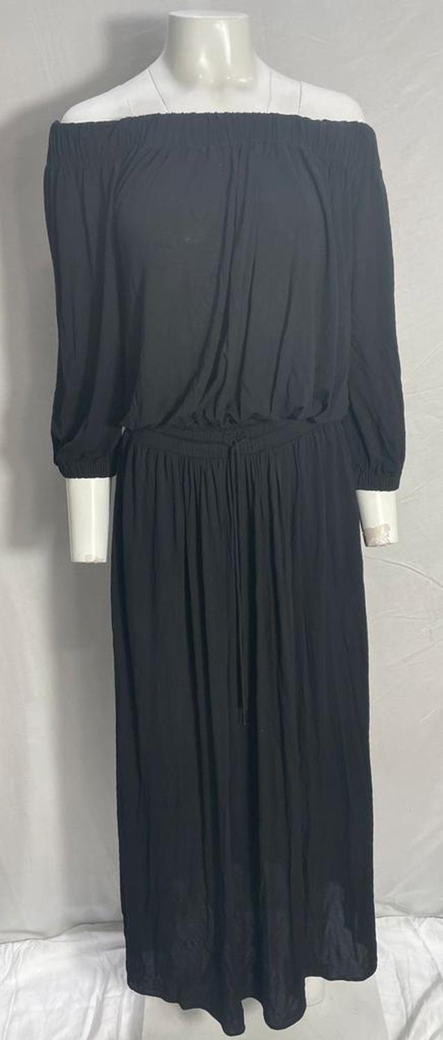 Ghiglia Maxi Dress in Black Viscose