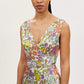 Coach Outlet Garden Floral Print Midi Dress