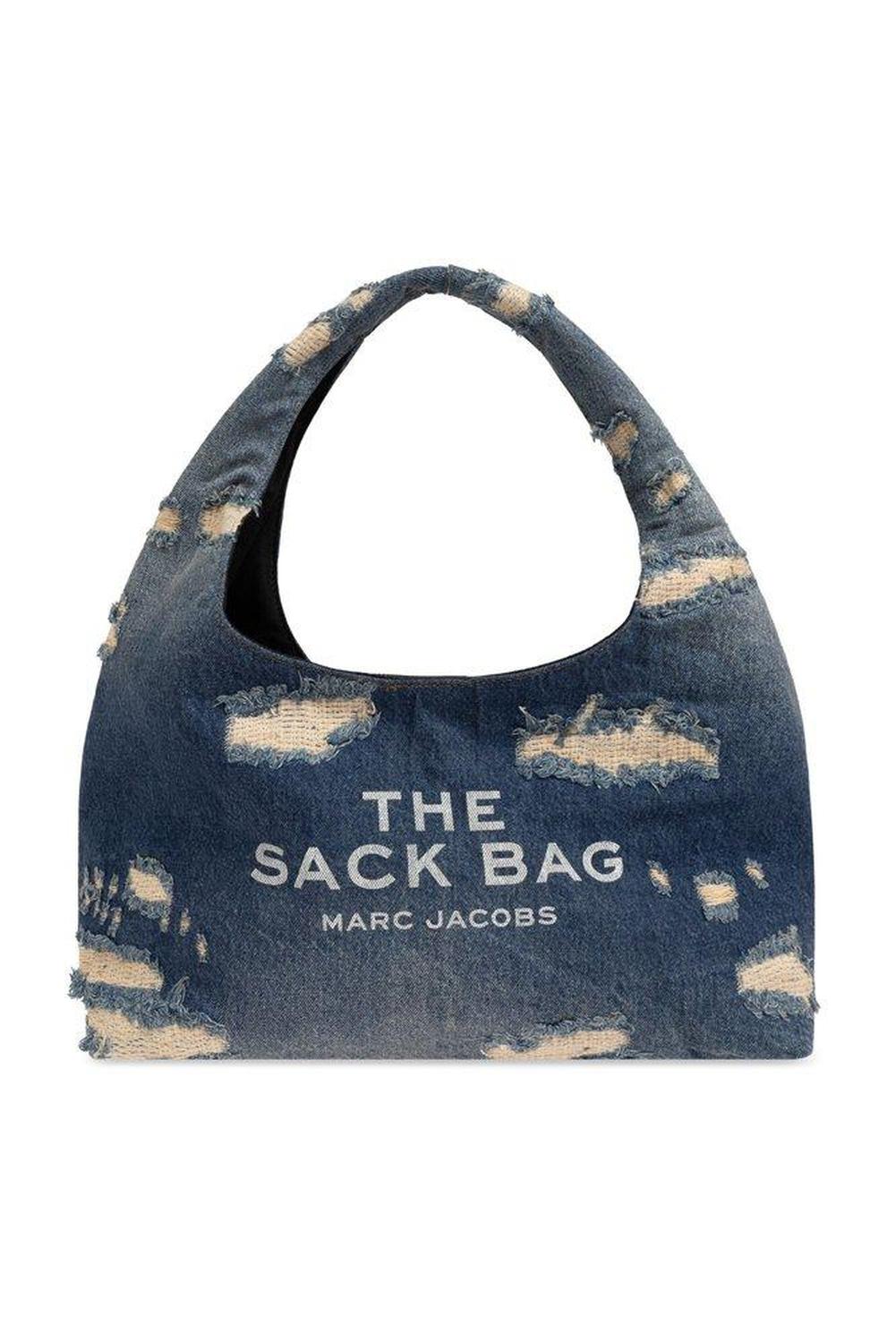 Marc Jacobs The Rip And Repair Denim Sack Shoulder Bag