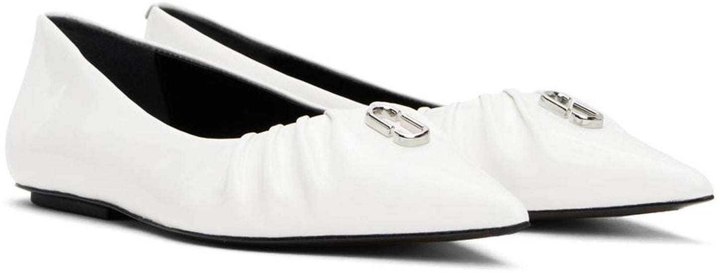 White 'The Ali' Ballerina Flats