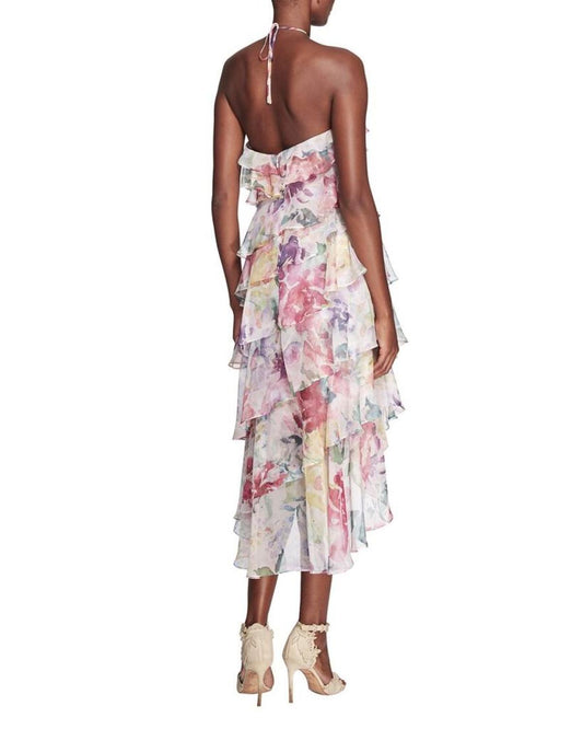 Marchesa Notte Printed Dress