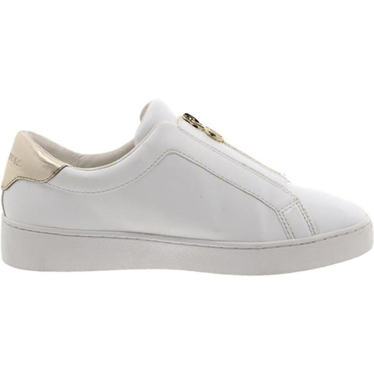 Womens Faux Leather Zipper Casual And Fashion Sneakers