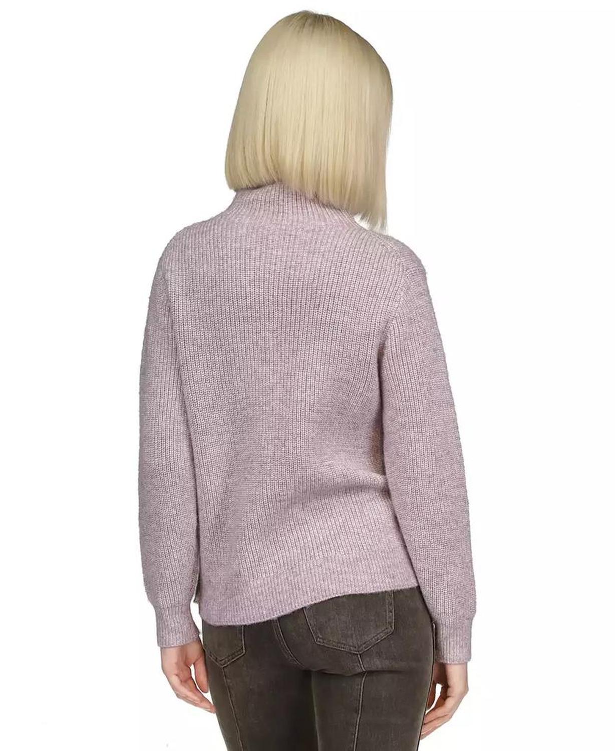 MICHAEL Women's Funnel-Neck Side-Snap Sweater