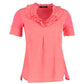 Max Mara Ruffled Blouse in Pink Silk