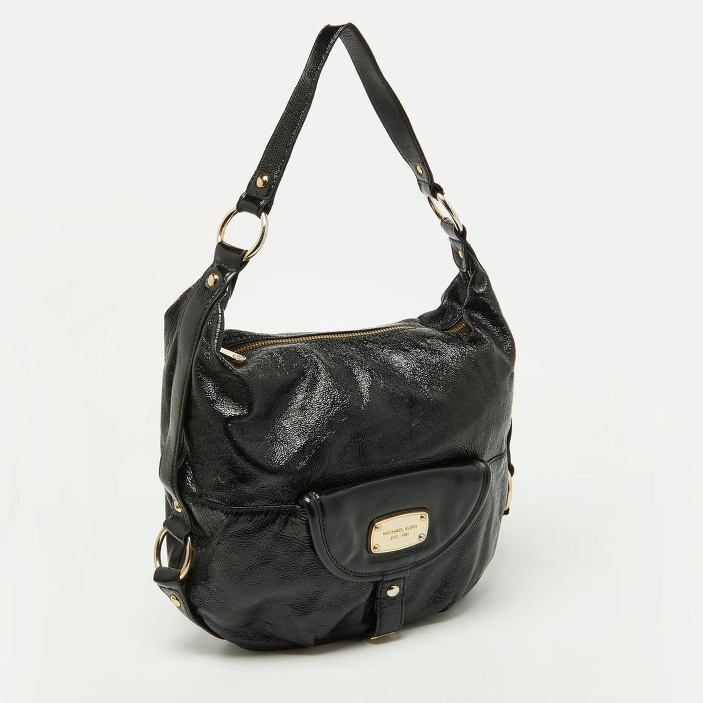 Michael Kors  Patent Leather Fulton Hobo