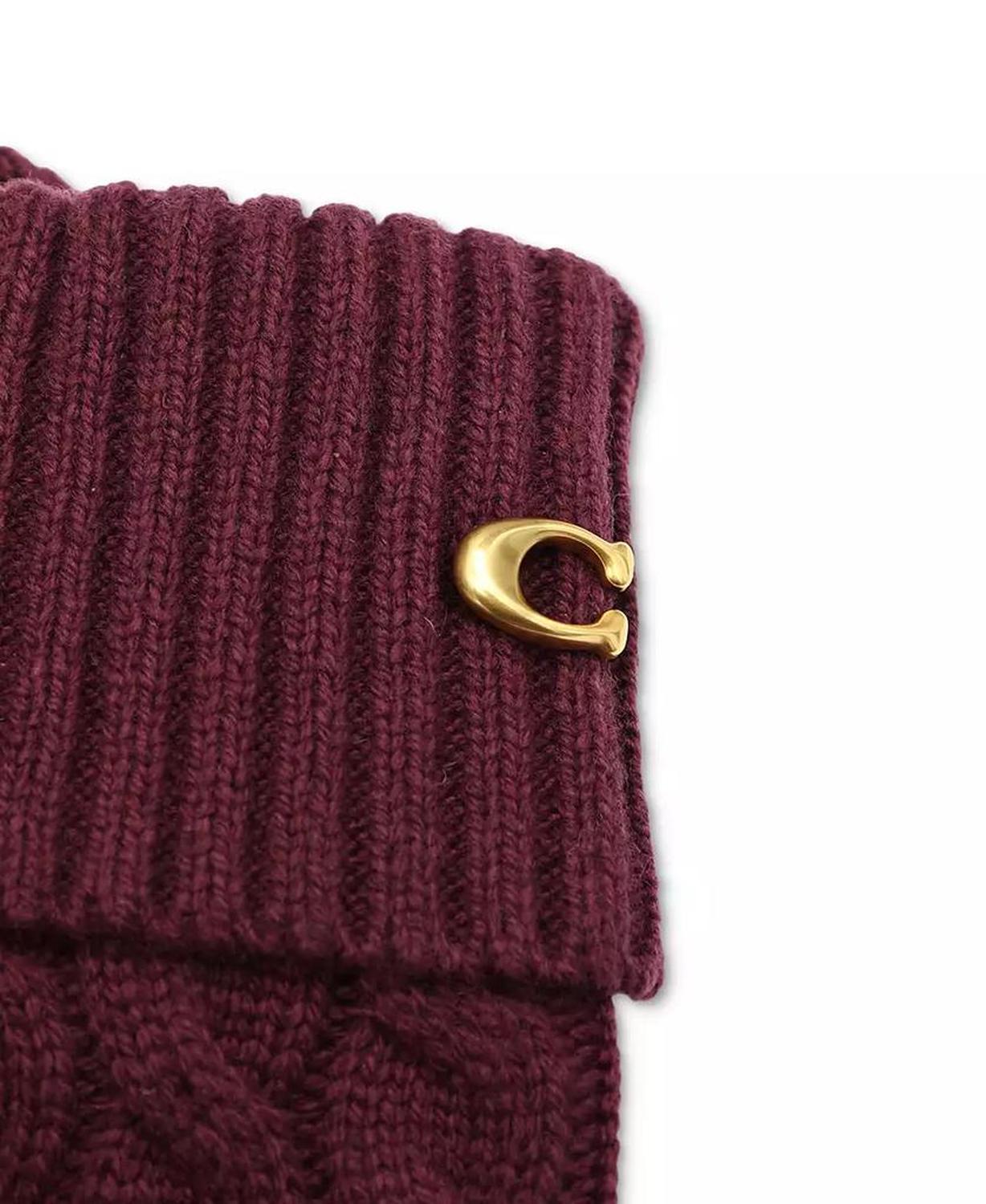 Cable Knit Touchscreen Gloves