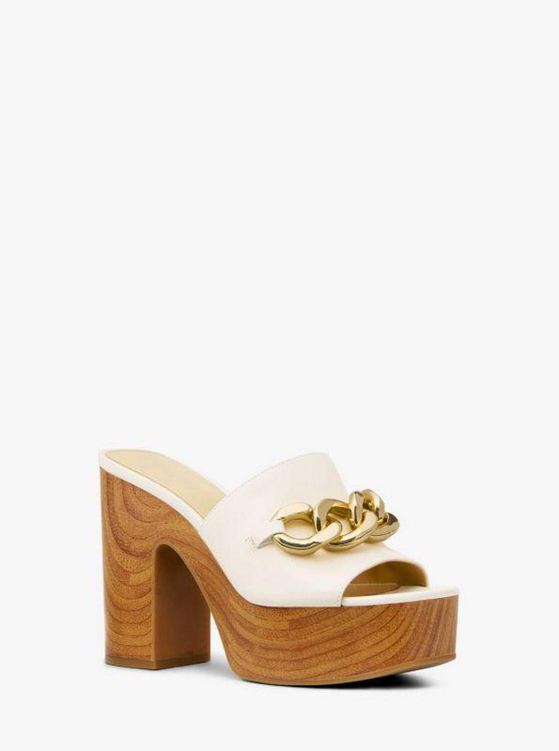 Scarlett Leather Platform Mule