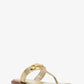 Carson Crackled Metallic Leather Sandal