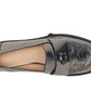 Leah Crinkle Metallic Loafer