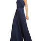 Womens Satin Wide Leg Jumpsuit