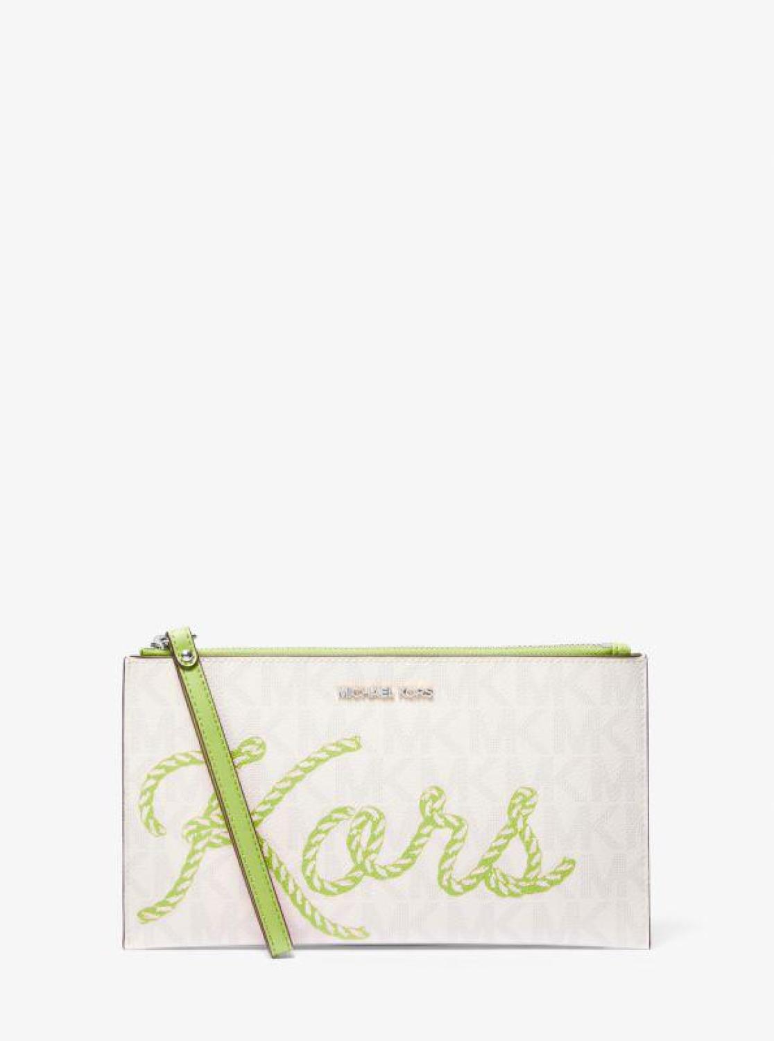 Jet Set Travel Large KORS Logo Wristlet