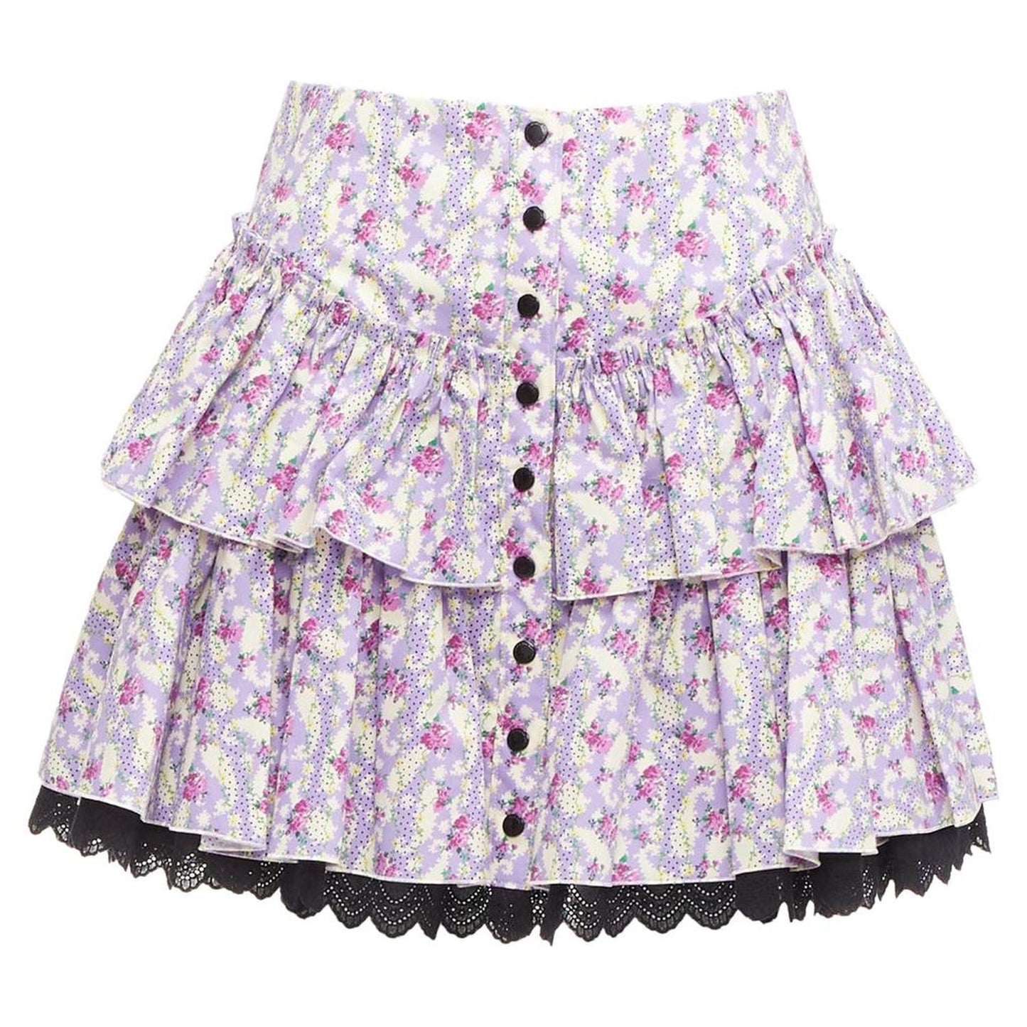 Mini Prairie Skirt floral print lace