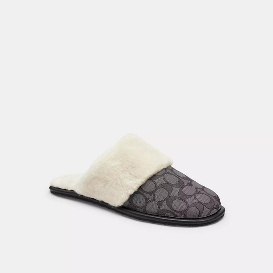 Coach Outlet Zena Slipper In Signature Jacquard