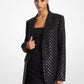 Sequined Dot Stretch Crepe Blazer