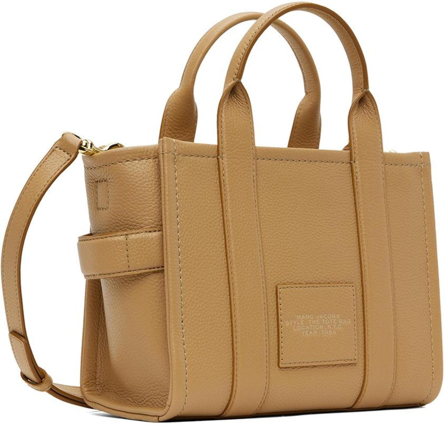 Beige 'The Leather Small' Tote