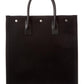 Saint Laurent Rive Gauche N/S Canvas & Leather Tote