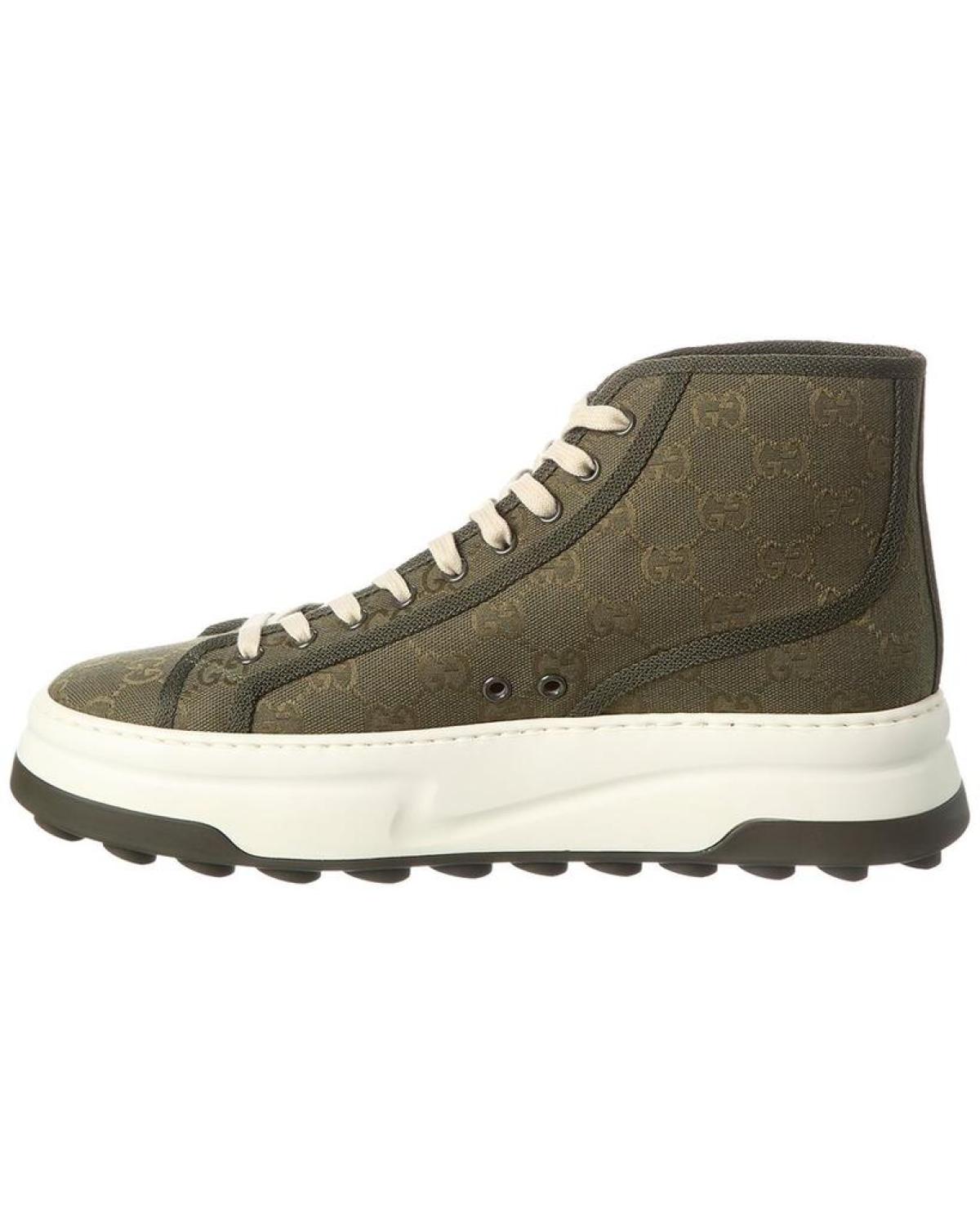 Gucci Tennis 1977 GG Canvas High-Top Sneaker