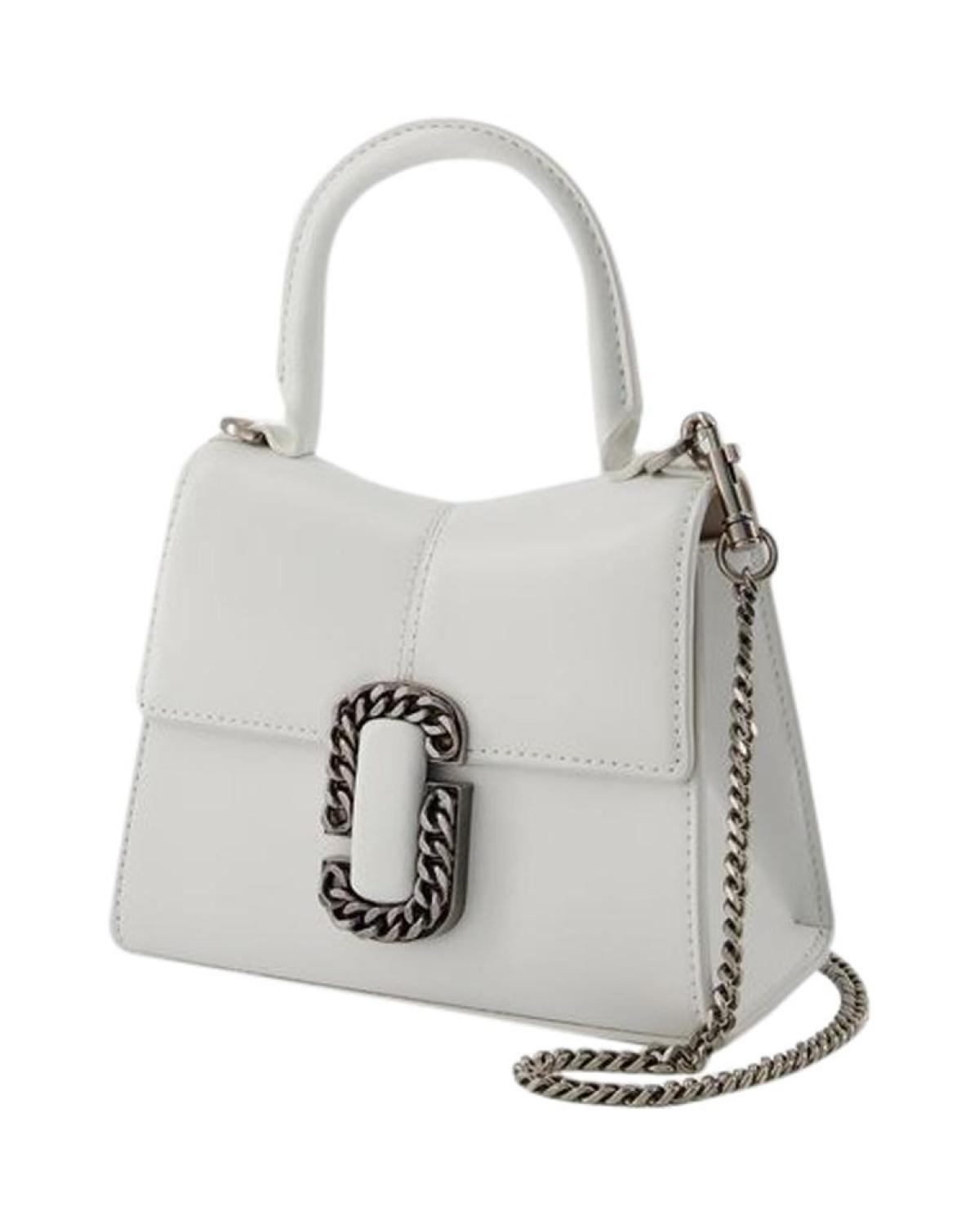 The Mini Top Handle Bag - Marc Jacobs - Leather - White