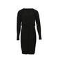 Michael Kors V-neck Dress in Black Polyester