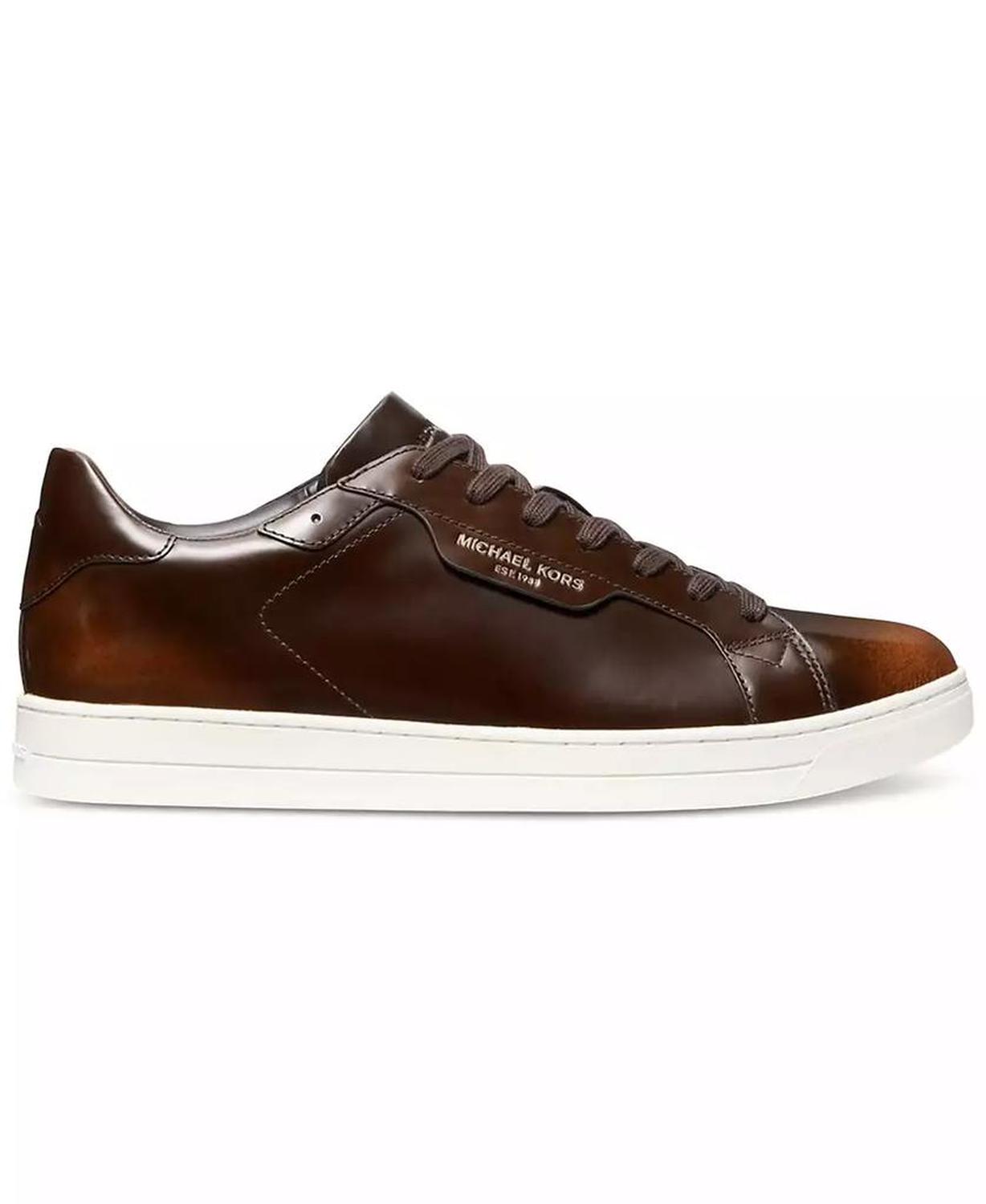 Men's Keating Burnished Leather Lace-Up Sneaker