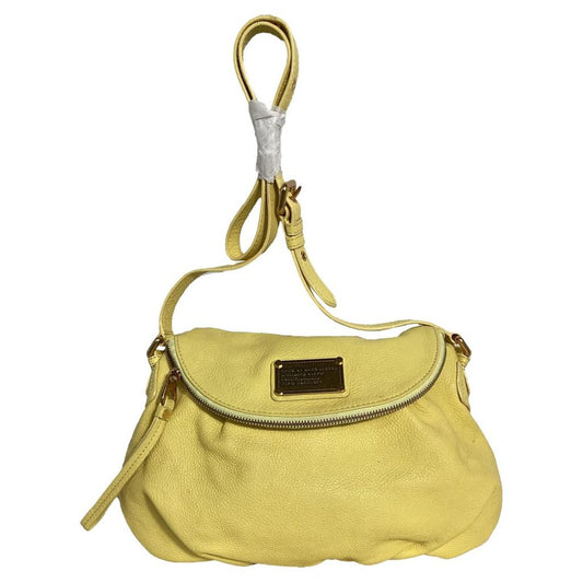 Marc by  Classic Q Natasha Crossbody Bag in Yellow Leather