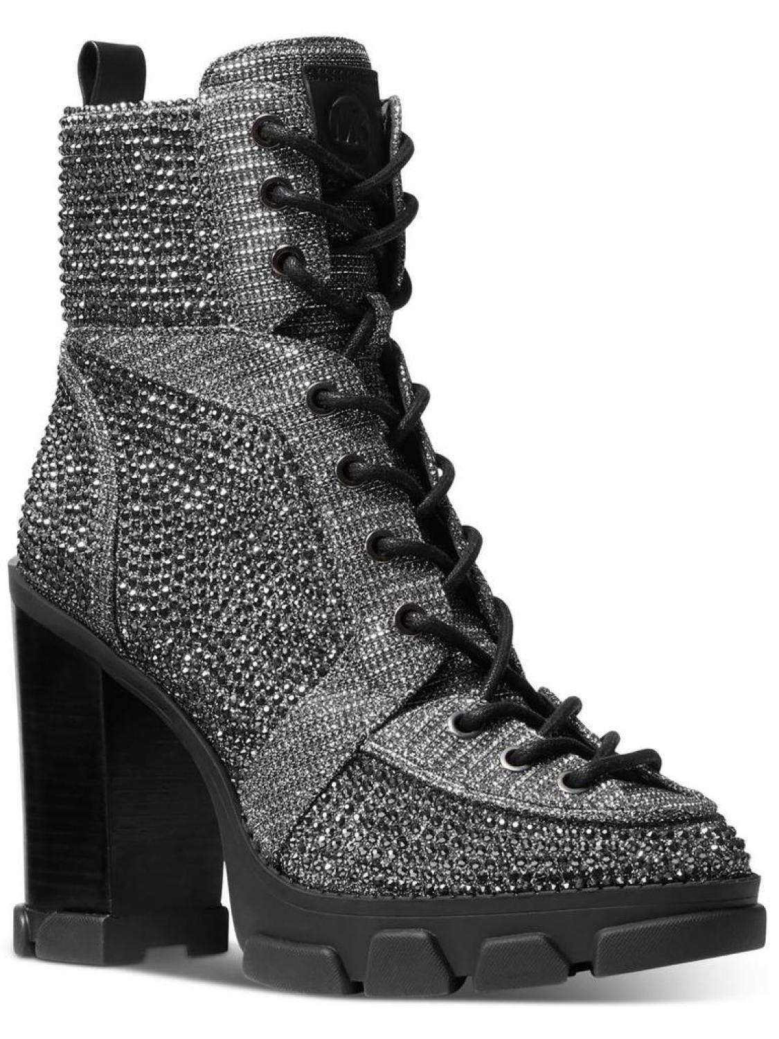 Ridley Womens Textured Embellished Ankle Boots