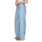 Michael Kors Women's Chambray Pleated Wide-Leg Pants