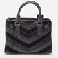 Michael Kors Black Leather And Suede East West Dillon Tote