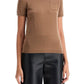 S Max Mara Wool Crewneck T-Shirt Made Of